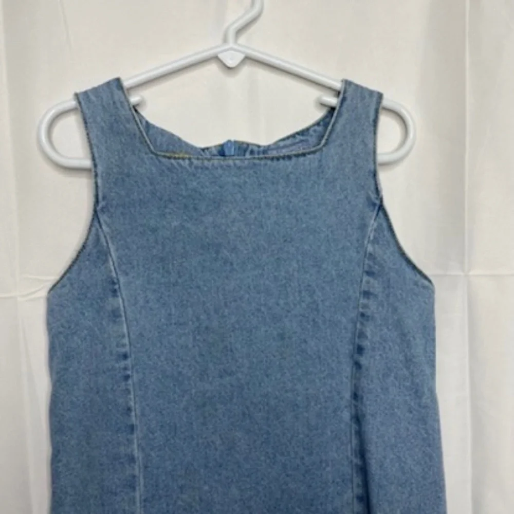 Vintage The Children's Place Embroidered Denim Dress Girls Size 6X/7 - Picture 6 of 6